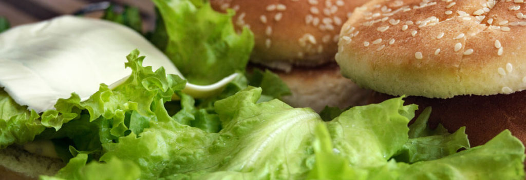 Constructing a Healthy Burger - lettuce