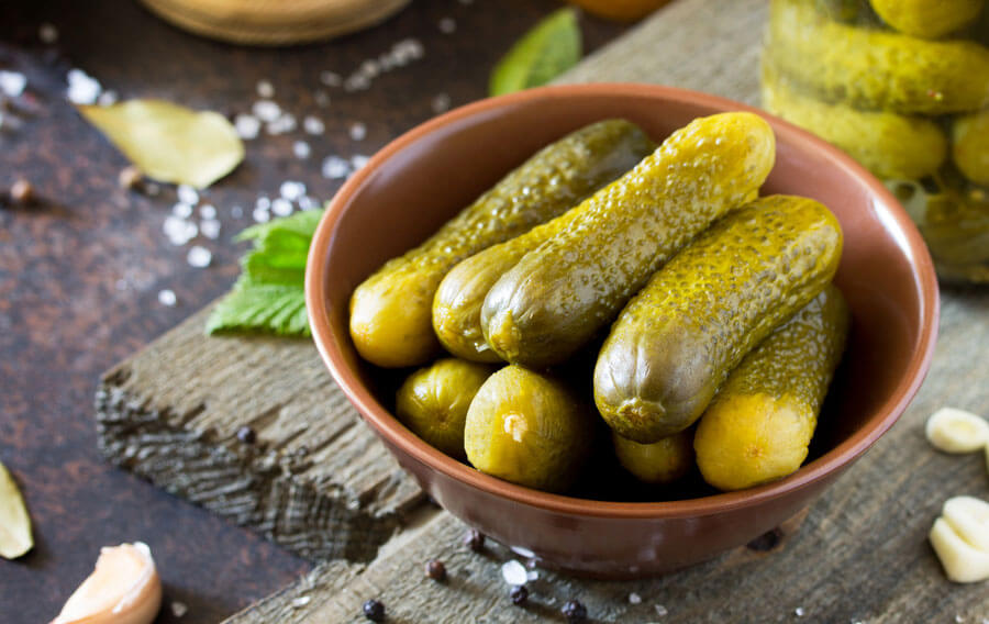 Constructing a Healthy Burger - pickles