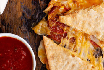 Pepperoni Pizza Quesadillas