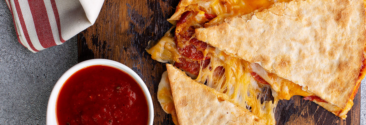 Pepperoni Pizza Quesadillas